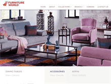 Tablet Screenshot of furnitureworldindia.com